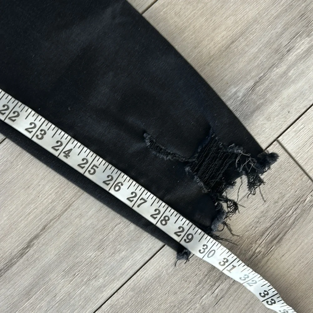 Abercrombie the super skinny ankle high rise jeans size 28 black long